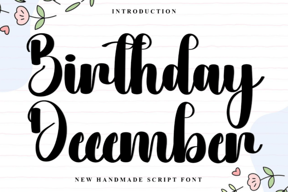Birthday December: A Playful Script Font for Creative Web Design