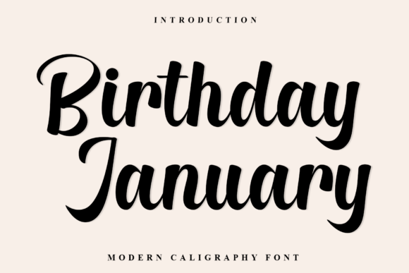 Birthday January: A Luxurious Script Font for Crafters & Small Business Creators