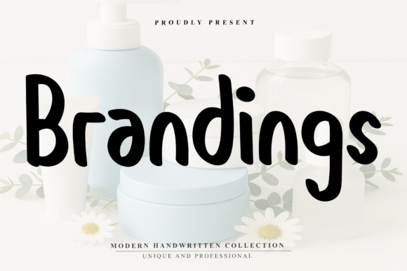Brandings: A Warm Handwritten Font for Crafters and Makers