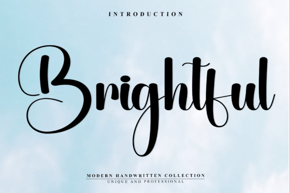 Brightful: A Playful Script Font for Editorial Charm and Readability