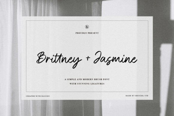 Brittney and Jasmine: A Modern Brush Script Font for Stylish Branding