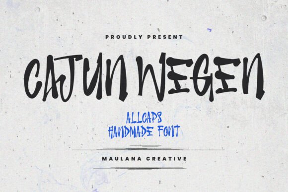 Cajun Wegen: A Bold Typeface for Businesses That Want to Stand Out
