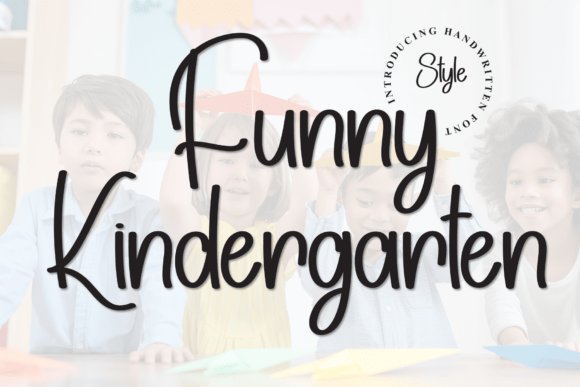 Funny Kindergarten: A Sweet Handwritten Font for Crafters & Makers