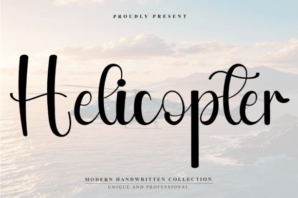 Helicopter Font: Elevating Web Design with Elegant Script Typography