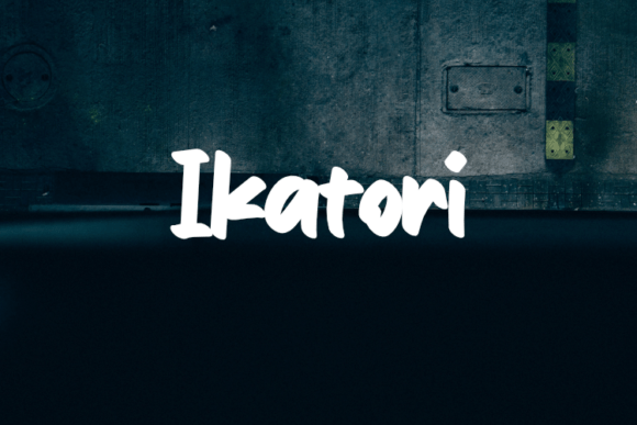 Ikatori: A Dynamic Script Font for Bold Marketing Visuals