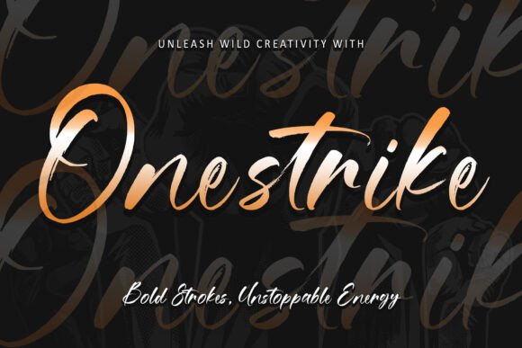 Onestrike: A Bold Brush Font That Elevates Handmade Design