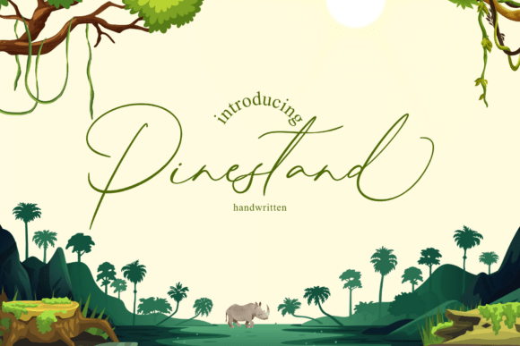 Pinestand: A Handwritten Font That Elevates Web Design and Digital Branding