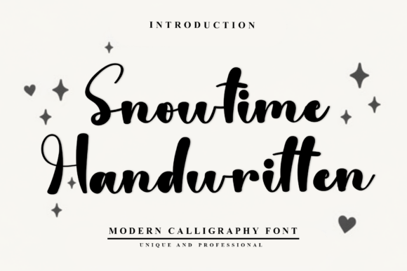 Snowtime Handwritten: A Charming Script Font for Modern Editorial Design
