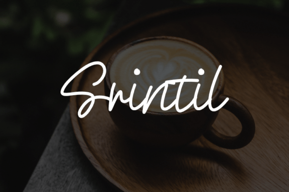 Srintil: The Script Font That Elevates Your Digital Marketing Designs