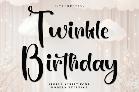 Twinkle Birthday: A Soft, Expressive Font for Editorial Charm