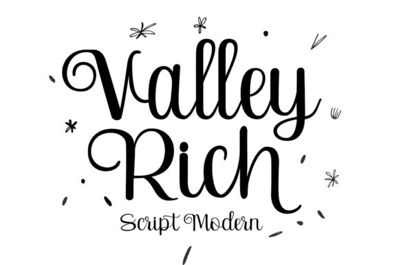 Valley Rich: A Script Font That Elevates Editorial Design with Grace and Clarity