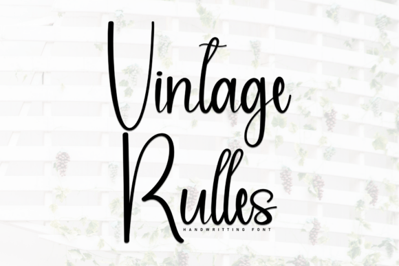Vintage Rulles: A Handwritten Font for Heartfelt Web Design