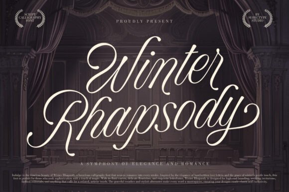 Winter Rhapsody: A Handwritten Font for Elegant Editorial Design