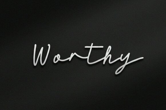 Worthy: A Refined Monoline Script Font for Elegant Editorial Design